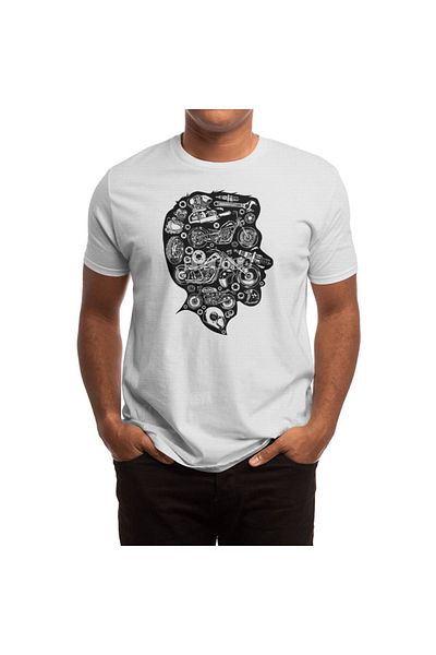 Fizello Unisex Λευκό T-Shirt Μοτοσικλέτας - Ανδρικά και Γυναικεία