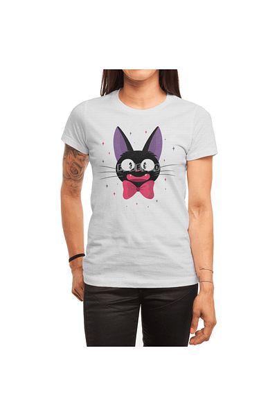 Fizello Ανδρικό και γυναικείο μπλουζάκι Unisex White Magic Cat