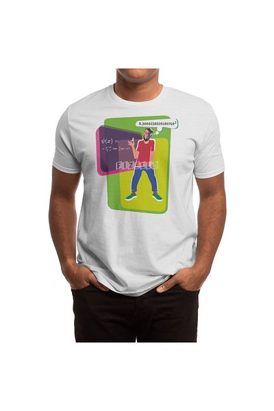 Fizello Ανδρικό και γυναικείο λευκό μπλουζάκι - Sexymath Unisex T-shirt