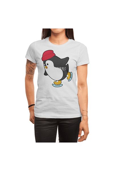 Fizello Hatli by Penguin Eğitimice Shot Tricou alb pentru bărbați și femei