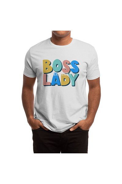 Fizello Λευκό μπλουζάκι Boss Lady Unisex