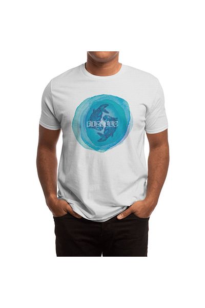 Fizello Λευκό μπλουζάκι Unisex Yoga Yin Yang