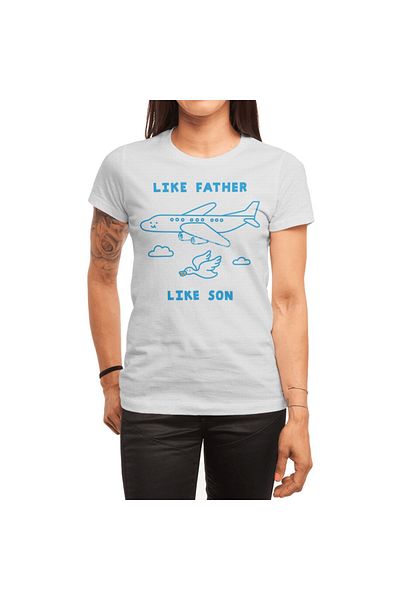 Fizello Tricou alb unisex pentru bărbați și femei - Like Father Like Last
