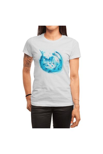 Fizello Λευκό μπλουζάκι Unisex με σχέδιο Jellyfish