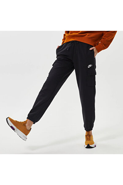 Nike Sportswear Essentials Kadın Siyah Normal Belli Cargo Eşofman Altı