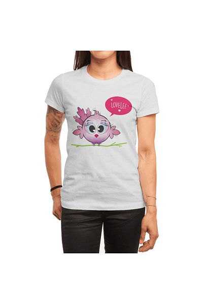 Fizello Tricou alb unisex pentru bărbați și femei - Lovely Bird