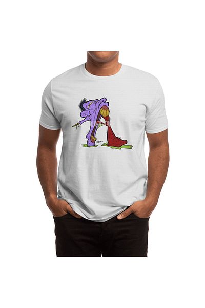 Fizello Tricou alb unisex - Grotesque Alphabet Letter "a", tricou pentru bărbați și femei