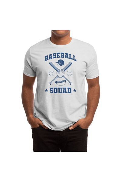 Fizello Λευκό μπλουζάκι Unisex Baseball Squad V2