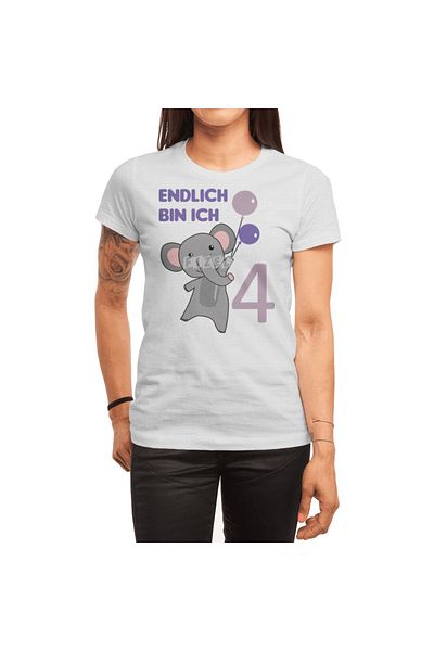 Fizello 4. Tricou Anul Elefantului pentru copii Culoare Bărbați și Femei Tricou alb unisex