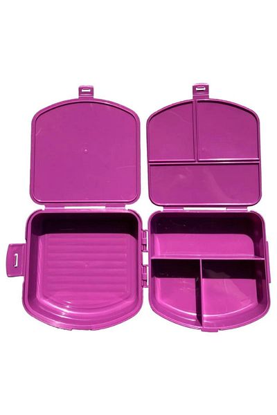 BuNeBox Patterned Lunch Box - 2 Layers, 4 Compartments Lunch Box - Food Storage Container