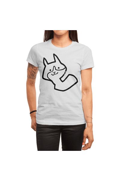Fizello Tricou alb unisex fericit - bărbați și femei
