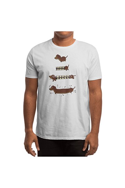 Fizello Tricou Perfect cu model Teckel - Bărbați, Femei, Unisex Alb