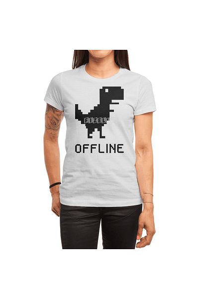 Fizello Μπλουζάκι Dinosaur Unisex Λευκό - Ανδρικό και Γυναικείο T-Shirt