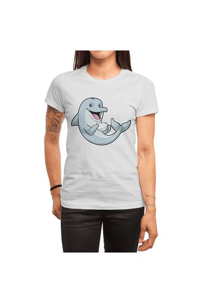 Fizello Tricou sport cu ceașcă de cafea cu delfin