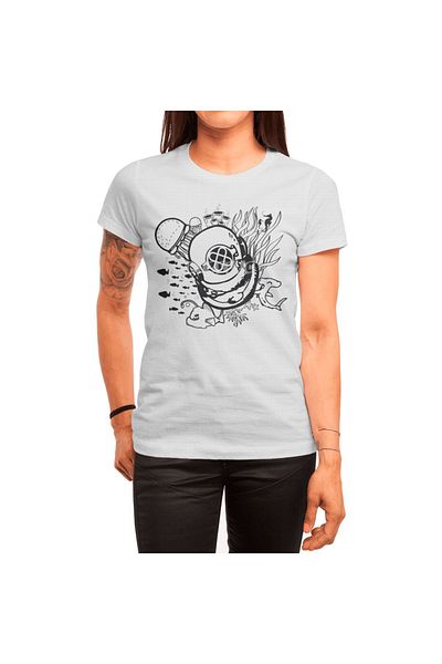 Fizello Tricou alb unisex Into The Ocean