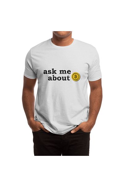 Fizello Tricou alb unisex pentru femei Bitcoin și Cryptocurrency Diletation - Design Wallstreetbets