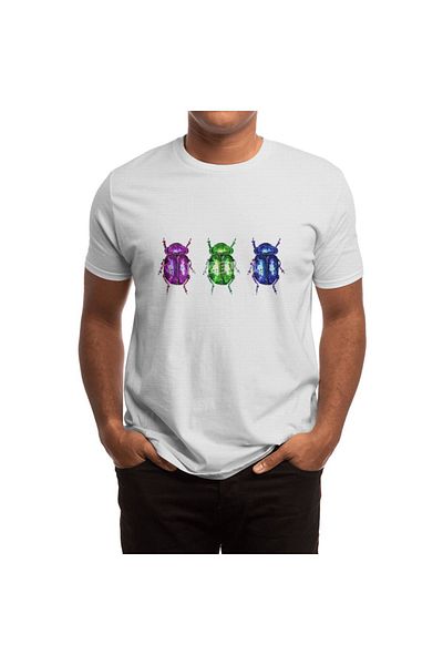 Fizello 3 Color Bugs - Ανδρικά, Γυναικεία και Unisex Λευκό T-Shirt
