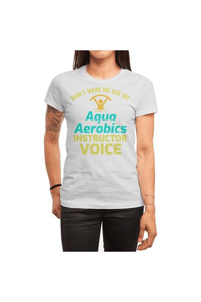 Fizello Μπλουζάκι Aqua Aerobics για άνδρες και γυναίκες - Unisex Λευκό T-shirt