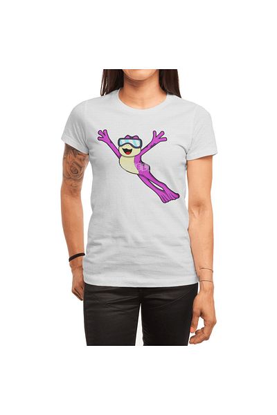 Fizello Tricou alb pentru bărbați și femei - Tricou unisex Frog With Sunglasses
