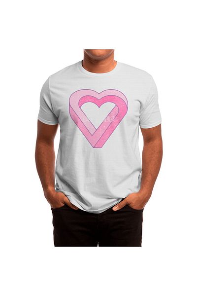Fizello Unisex Λευκό T-shirt - Impossible Love T-shirt για άνδρες και γυναίκες