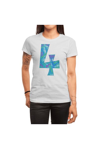 Fizello Ανδρικό και γυναικείο Unisex Λευκό T-Shirt - Creative Number 4