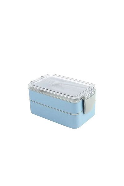 Hane216 Set boluri pentru nutriție Fely, recipient de depozitare și cutie de prânz - Titiz 2 straturi (cu furculiță cu lingură)