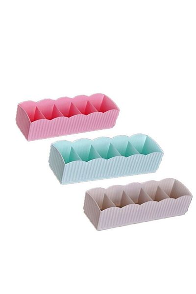 OMAK Decobella 5-Compartment Sock Organizer