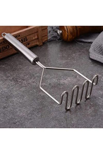 Hane216 Luxury Stainless Metal - Potato Masher, Puree Maker ZikZak