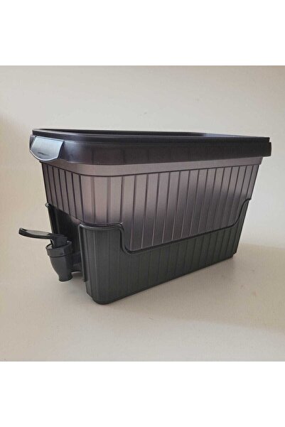 Genel Markalar Musluklu Ve Ayaklı Buzdolabı Sebili Seyyar Su Sebili, Limonata Sebili, Siyah Renk