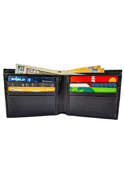 Naturel Tılsım Timsaht Patterned Real Leather Men's Classic Wallet
