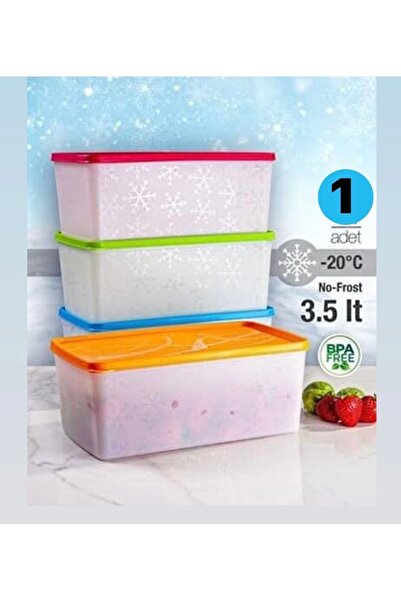 Hane216 1 Adet 3,50 Lt No Frost Saklama Kabı, Derindondurucu Erzak Kabı -20 D...