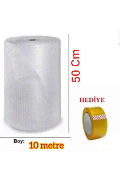 Rapithwin Balonlu Ambalaj Naylonu Pat Pat 50 Cm X 10 Metre 40 gr Baloncuklu H...