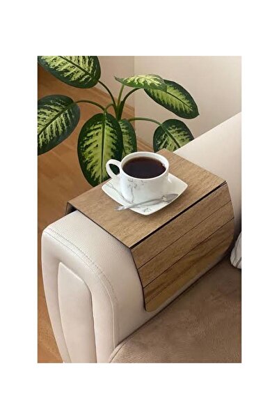 Hane216 Katlanabilir Portatif Koltuk Yan Sehpa Koltuk Tepsisi Kolçak Sehpası