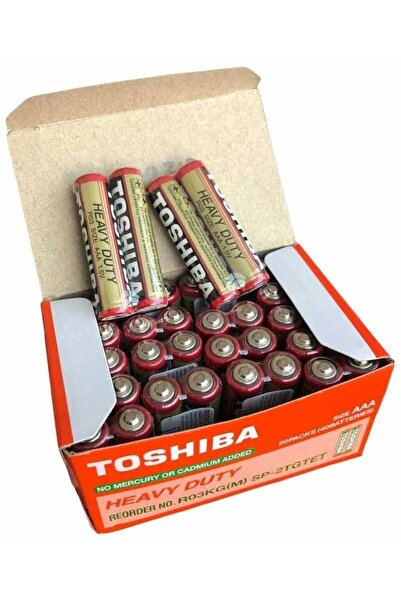 Toshiba İnce Pil Aaa 2x20 Kutuda 40 Adet (KUMANDA PİLİ)