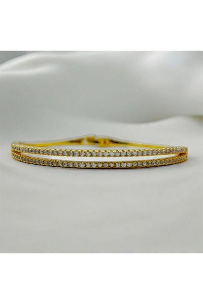 MELLS TAKI Vip Zircon Stone under Waterway - Gold Clamp 316L Stainless Steel
