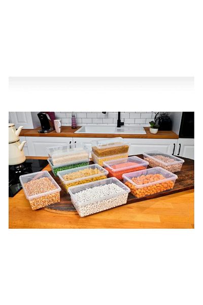 Hane216 2 Lt Capacity - 20 Self-Covered Storage Containers Suitable for Deep Freezer