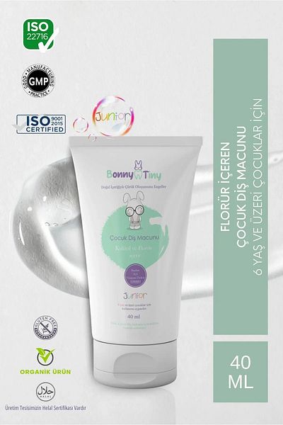 Bonny Tiny Toothpaste Junior for Children Ages 6 and Up