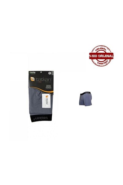 tatkan Navy Blue Textile Men's Boxer Modal Cotton Smoked