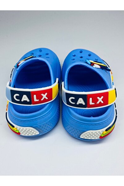 Calx Uçak Figürlü Okul Öncesi Kreş Ev Okul Havuz Bahçe Çocuk Kaymaz Taban Eva Sandalet Terlik