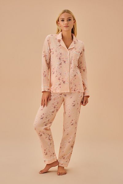 SUWEN Maskulines Sakura-Pyjama-Set