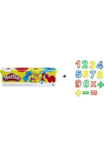 sevgi kırtasiye Sayılı Oyun Hamuru Kalıpları Ve 4 Lü Oyun Hamuru Seti