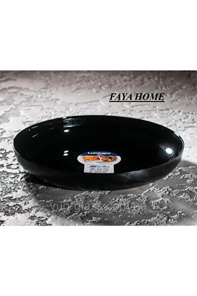 Luminarc Faya Home Asiette Mezze Siyah Servis Tabağı 25 Cm- 2 Li Asiette 25
