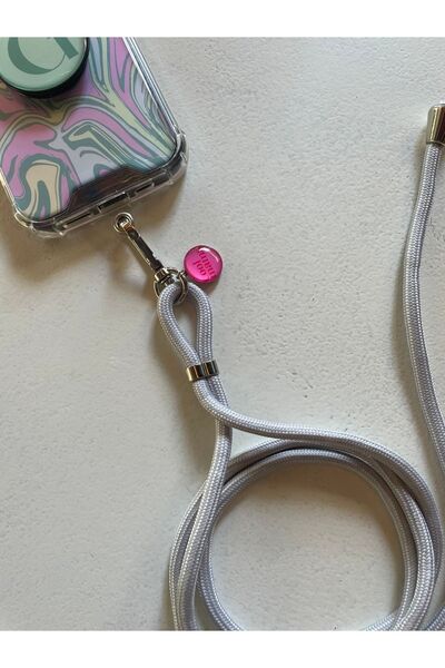 hey lori - Ayarlanabilir Gri Telefon Askısı