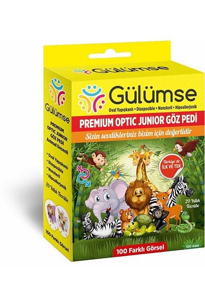 Gulumse صندوق مكون من 100 قطعة من شرائط تغطية العين للأطفال