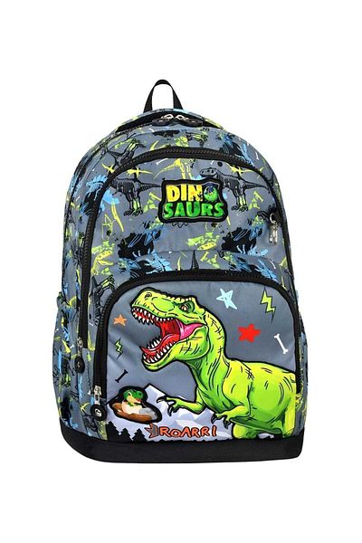 BEGATİ ÇANTA Dinosaur Triple School Bag and Thermal Lunchbox + Pen Holder for Boys