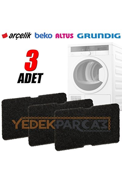 OEM Kopya - Arçelik 3886 Kt / 3887 Kt Kurutma Makinesi Sünger Filtre (3 Adet)