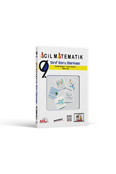 Acil Yayınları Acil 9. Sınıf Acil Matematik Soru Bankası Video Çözümlü