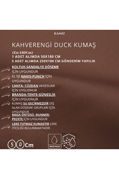 KAMİZ Απλό ύφασμα πάπιας - ύφασμα διάτρησης και τσάντας - Τραπεζομάντιλο Runner