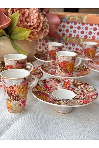 Kosova Etna 6 Person 12 Piece Turkish Coffee Cup