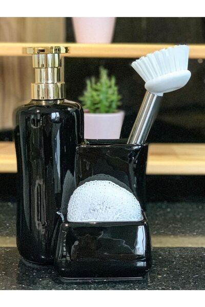 AROW Soft Porselen Mutfak Seti Siyah